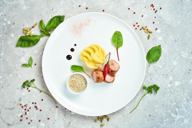 Przykładowe danie reprezentujące pakiety